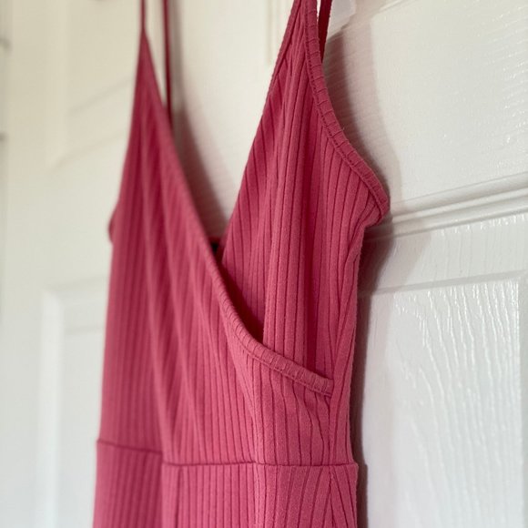 Forever 21 Cami Surplice Ribbed Culotte Jumpsuit - Picture 5 of 6